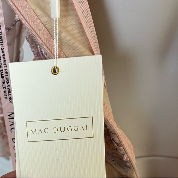 Mac Duggal Pink Floral Maxi Dress size 10 - Picture 6 of 11